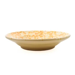 Puglia Dark Yellow Splatter Pasta Bowl, 29cm