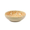 Puglia Dark Yellow Splatter Bowl, 19cm
