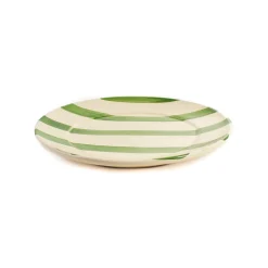 Puglia Green Stripe Dinner Plate, 27cm