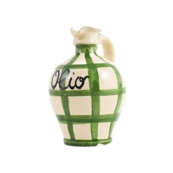 Puglia Green Stripe Oil Bottle, 250ml