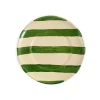 Puglia Green Stripe Side Plate, 19cm