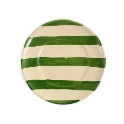 Puglia Green Stripe Side Plate, 19cm