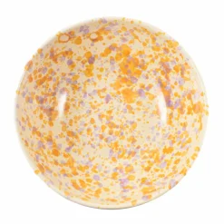 Puglia Lilac and Yellow Splatter Large Salad Bowl, 28cm