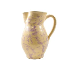 Puglia Lilac Splatter Pitcher