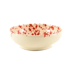 Puglia Red Splatter Bowl, 19cm