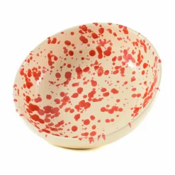 Puglia Red Splatter Bowl, 19cm