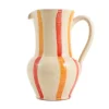 Puglia Yellow and Red Stripe Pitcher