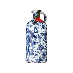 Puglian Extra Virgin Olive Oil in Blue Splatter Ceramic Bottle, 500ml