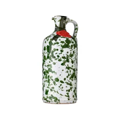 Puglian Extra Virgin Olive Oil in Green Splatter Ceramic Bottle, 500ml