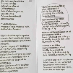 Puglian Extra Virgin Olive Oil in Arte Green Glass Bottle, 500ml