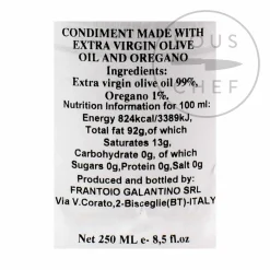 Puglian Olive Oil with Oregano in Terracotta Bottle, 250ml