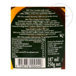Pure Maple Syrup, 187ml