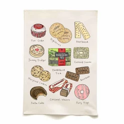 Quite Nice Clothing Tea & Biscuits Organic Cotton Tea Towel