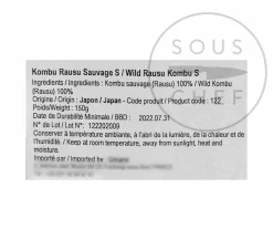 Rausu Kombu for Dashi, 150g