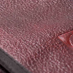 Red Buffalo Leather Knife Roll, 6 Slots