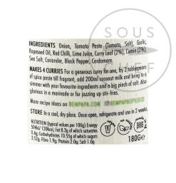 Rempapa Mamak Curry Leaf & Roasted Cumin, 180g