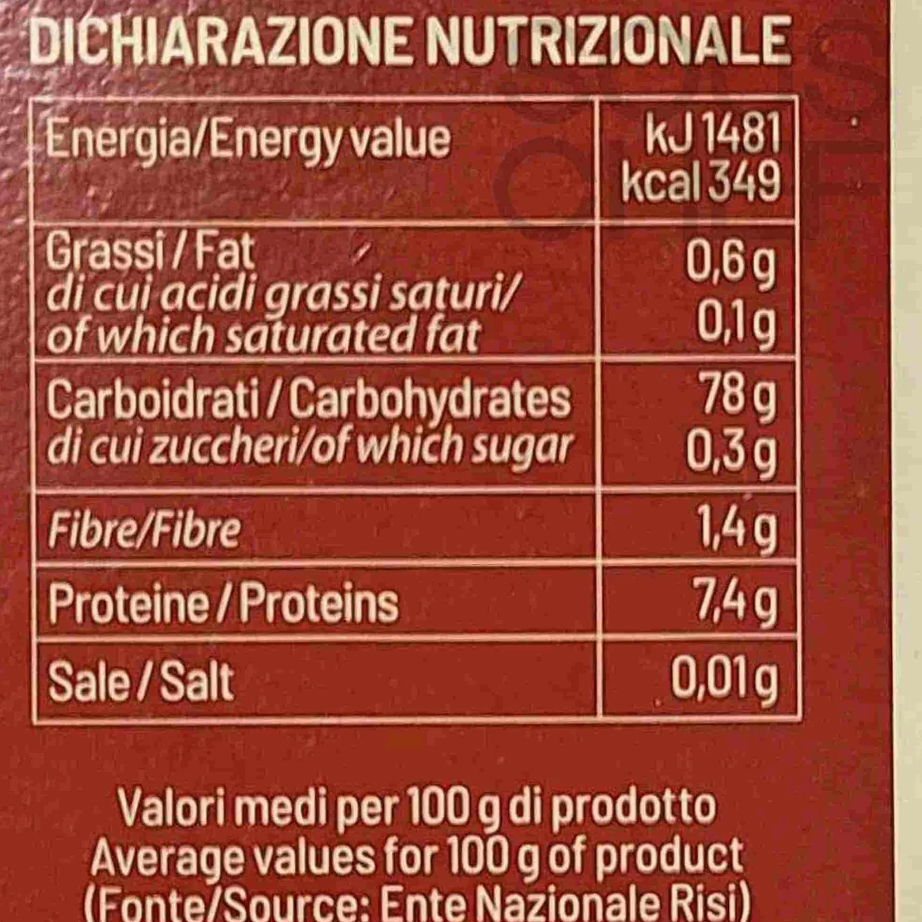 Riseria Campanini Basmati Rice, 1kg