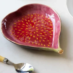 Rockett St George Fig Bowl with Gold Detail, 16x19cm
