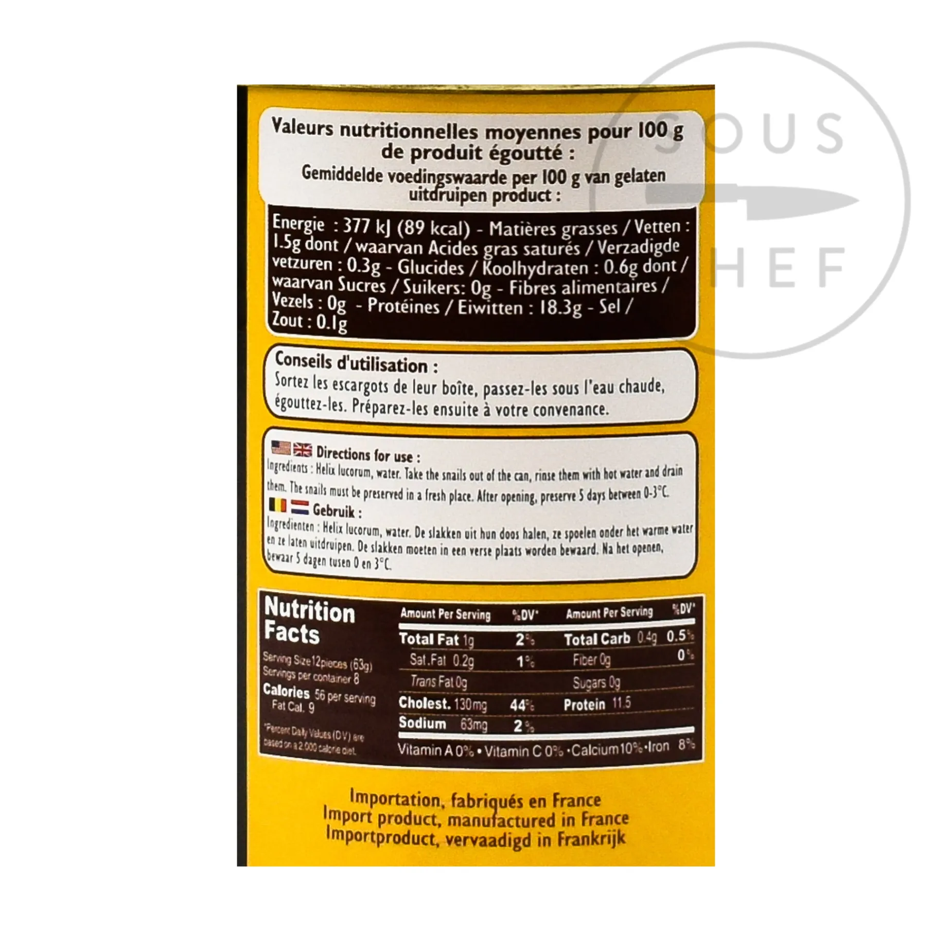 Sabarot Large Helix Lucorum Snails