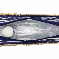 Sac de Plage Riviera Blue Stripe Picnic Tote, 4 Person