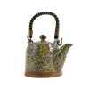 Saku Floral Japanese Teapot