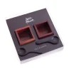Sarah Petherick Rosewood Salt & Pepper Pots with Black Horn Spoons
