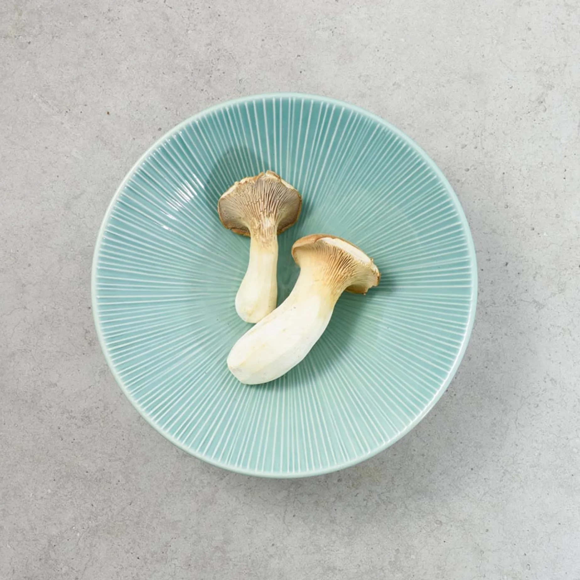 Senkei Shallow Bowl, Turquoise, 24cm