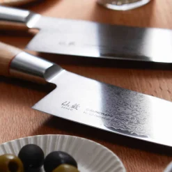 Senzo Twist Damascus Steel VG10 Core Gyuto Knife, 20cm