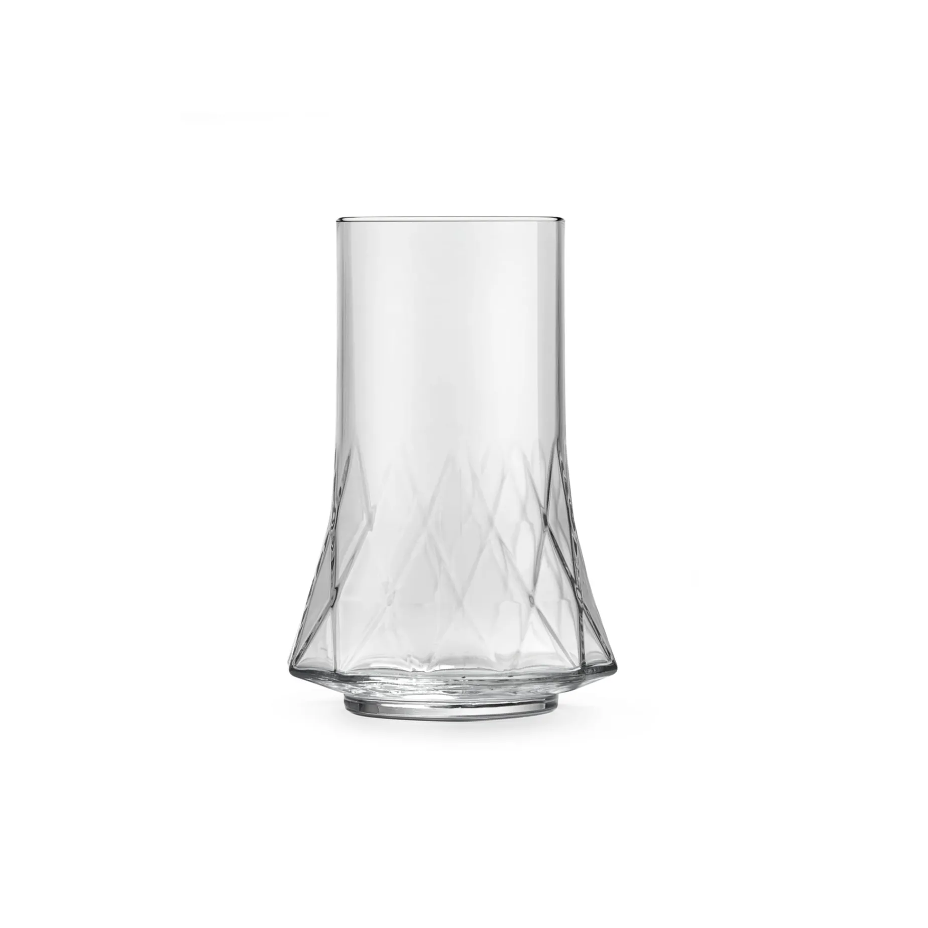 Set of 6 Geometric Glasses, 410ml