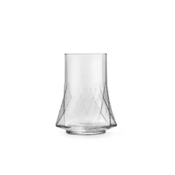 Set of 6 Geometric Highball Glasses, 350ml