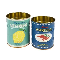 Set of 2 Lemon & Harissa Utensil Jars