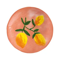 Set of 4 Lemon Side Plates, 16cm