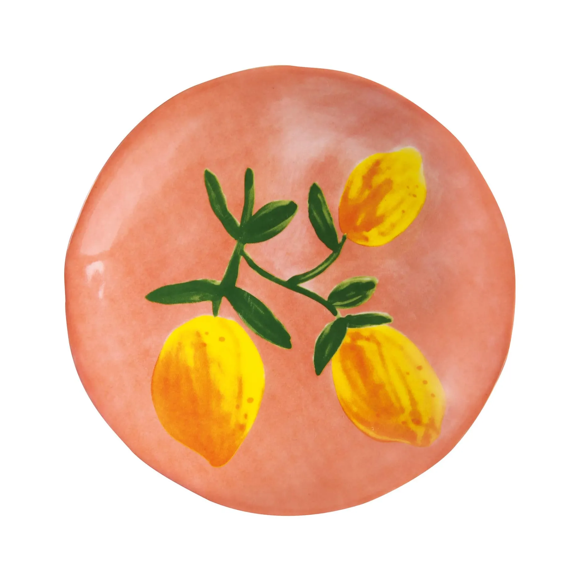 Set of 4 Lemon Side Plates, 16cm