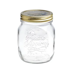 Set of 12 Quattro Staggioni Screw Top Glass Preserving Jars, 500ml
