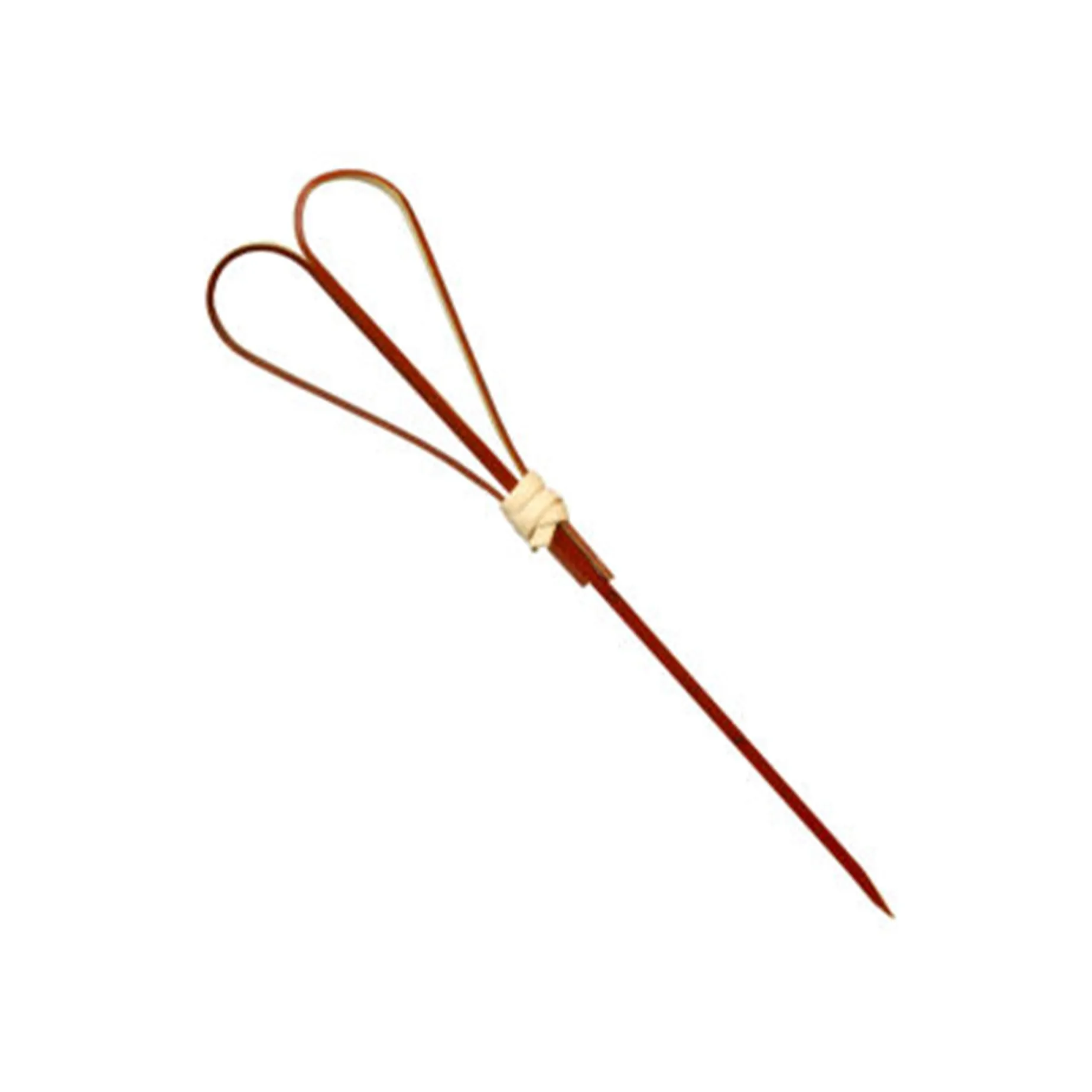 Set of 100 Red Looped Heart Bamboo Skewers, 12cm