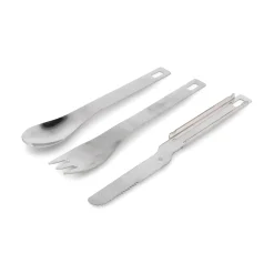 Set of 10 Stainless Steel 3 Piece Canape Utensil Kits