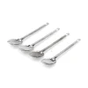 Set of 100 Stainless Steel Canape 3-in-1 Spoons