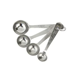 Set of 4 Stainless Steel Measuring Spoons