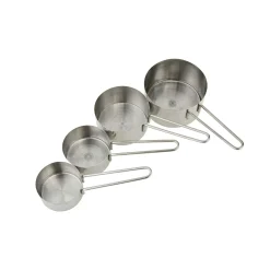 Set of 4 Stainless Steel Measuring Cups