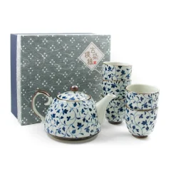 Shizen Blue Japanese Teapot & Teacup Set