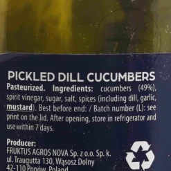 Short Dated Krakus Pickled Dill Cucumbers, 920g