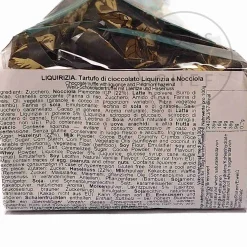 Short Dated La Perla di Torino White Chocolate Truffles with Liquorice & Hazelnuts, 200g