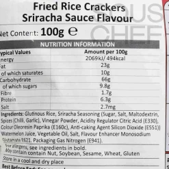 Short Dated Sriracha Rice Crackers, 100g