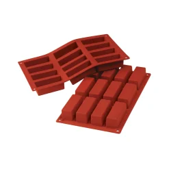 Silikomart Silicone Mini Loaf Cake Mould, 12 Holes