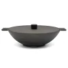 Skeppshult Noir Cast Iron Wok, 34cm