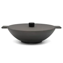 Skeppshult Noir Cast Iron Wok, 34cm