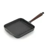 Skeppshult Traditional Cast Iron Square Grill Pan, 25cm