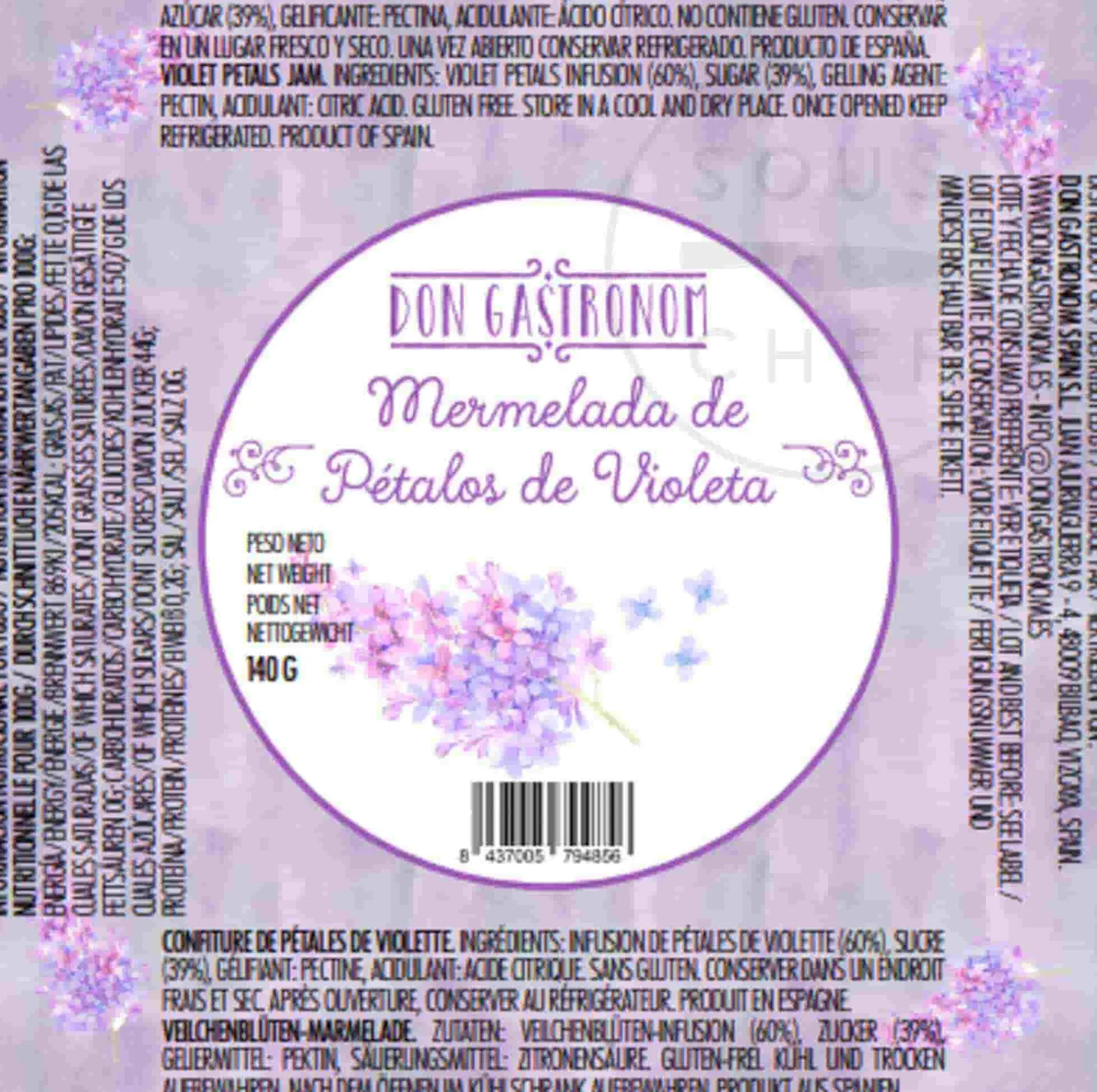 Spanish Violet Petal Jam, 140g