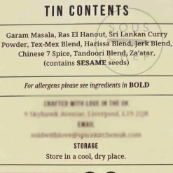 Spice Kitchen World Spice Tin