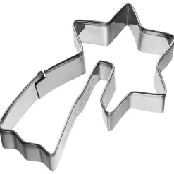Stainless Steel 3D Shooting Star Cookie Cutter, 6.5cm